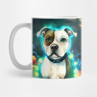 Cute Staffordshire Bull Terrier Drawing Mug